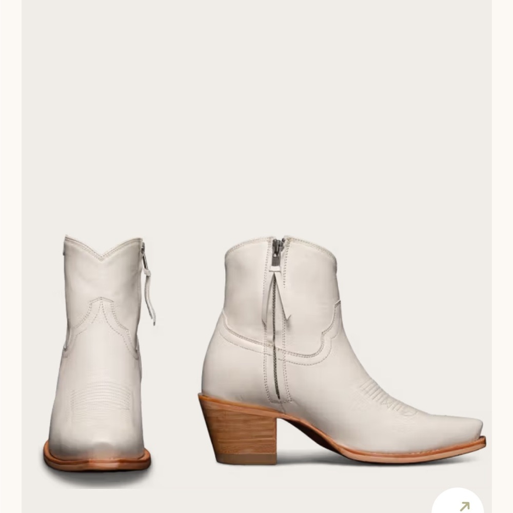 Tecovas "The Daisy Booties" in Bone - Picture 2 of 11
